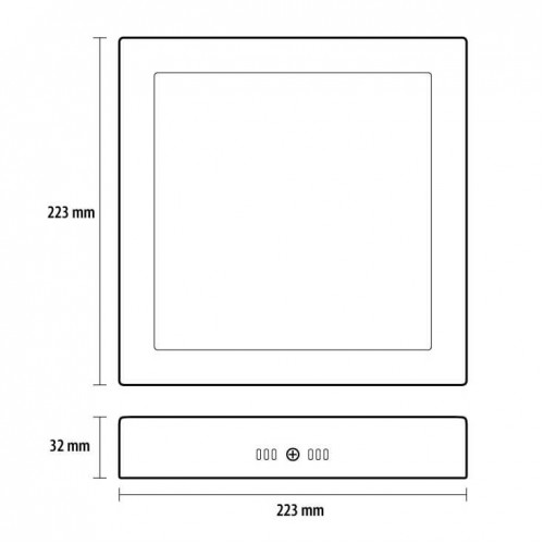 LED nadgradna panel lampa 18W dnevno svetlo - Led paneli LED nadgradna panel lampa 18W dnevno svetlo - Led paneli