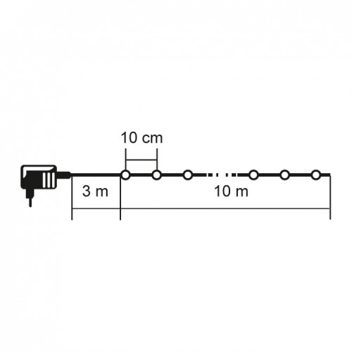 Lampice za jelku sa 100 višebojnih LED dioda ML-C2003 - Lampice za jelku sa 100 višebojnih LED dioda ML-C2003 -