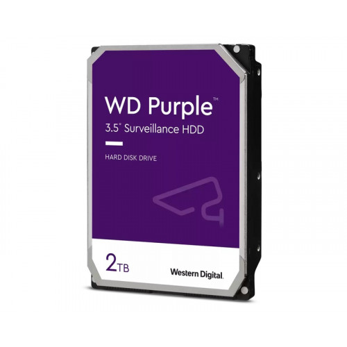 WD 2TB 3.5" SATA III 64MB WD23PURZ Purple hard disk - Hard disk za video nadzor