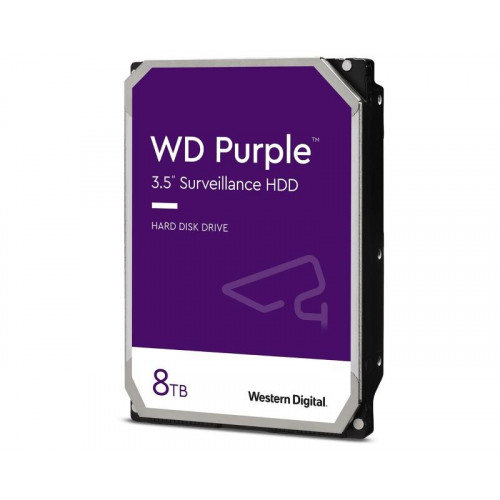 WD 8TB 3.5 inča SATA III IntelliPower Purple hard disk - Hard disk za video nadzor