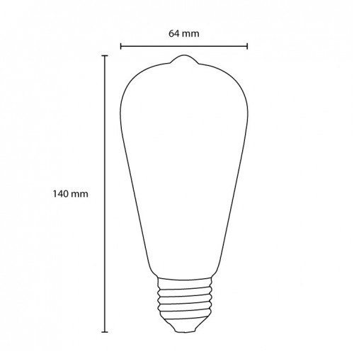 LED filament sijalica dimabilna toplo bela 8W - Led sijalice
