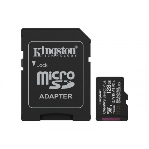 KINGSTON Memorijska kartica 128GB + adapter - Memorijske kartice KINGSTON Memorijska kartica 128GB + adapter - Memorijske kartice
