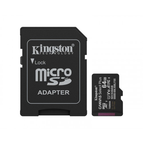 Memorijska kartica U1 V10 SDXC 64GB Canvas Kingston - Memorijske kartice Memorijska kartica U1 V10 SDXC 64GB Canvas Kingston - Memorijske kartice