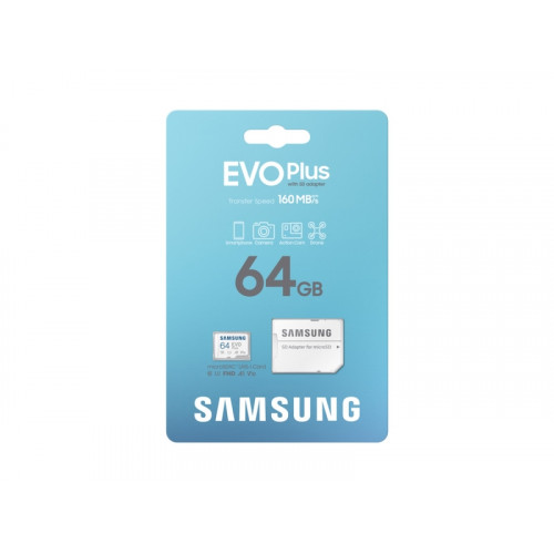 SAMSUNG Memorijska kartica EVO PLUS MicroSD Card 64GB - Hard disk za video nadzor SAMSUNG Memorijska kartica EVO PLUS MicroSD Card 64GB - Hard disk za video nadzor