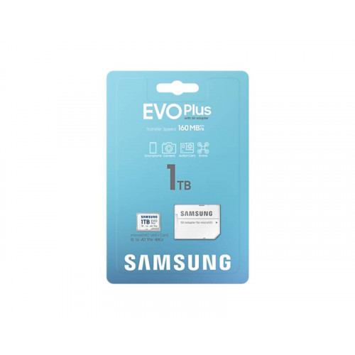 SAMSUNG Memorijska kartica EVO PLUS MicroSDXC 1TB - Hard disk za video nadzor SAMSUNG Memorijska kartica EVO PLUS MicroSDXC 1TB - Hard disk za video nadzor