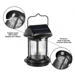 Solarna lampa fenjer sa senzorom pokreta