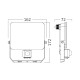 BRAYTRON CCT LED reflektor sa PIR senzorom 30W - Led reflektori