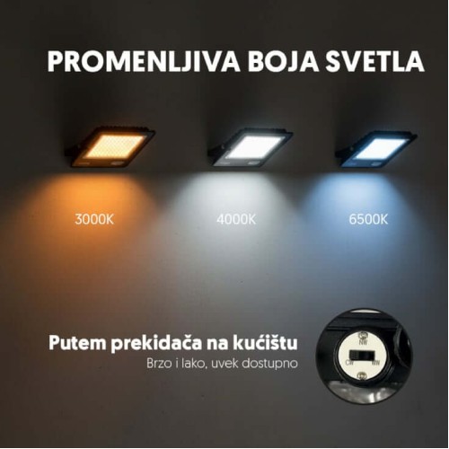 LED Reflektor 100W Promenljiva Boja | LRF043CCT-100W - Reflektor bez senzora