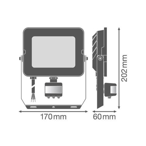 LED Reflektor 50W PIR Senzor LEDVANCE 4058075575301E - Reflektor sa senzorom