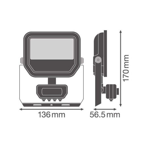 LED Reflektor 8W PIR Senzor LEDVANCE 4099854306785E - Reflektor sa senzorom