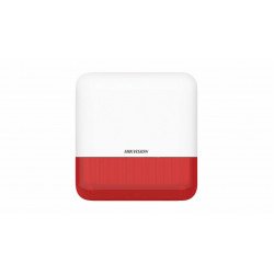 Bežična spoljašnja alarmna sirena Hikvision DS-PS1-E-WE Red