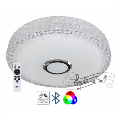 Bluetooth muzička led Plafonjera sa zvučnikom 2x24WLed plafonjere Bluetooth muzička led Plafonjera sa zvučnikom 2x24WLed plafonjere