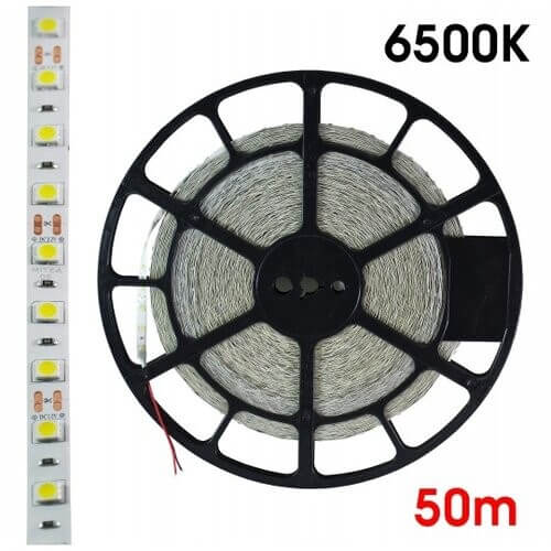 LED traka bela 50m kotur 60 LED 12V samolepljivaLed trake