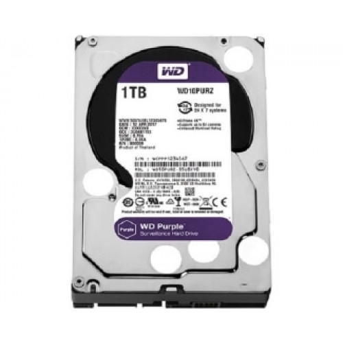 WD 1TB 3.5 SATA III 64MB IntelliPower WD10PURZ PurpleHard disk za video nadzor