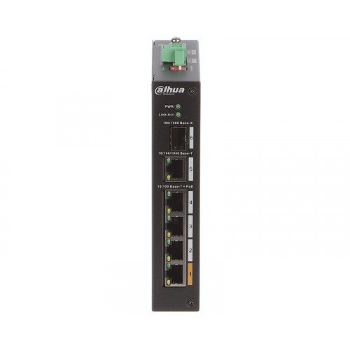 DAHUA PFS3106-4ET-60-V2 4port Unmanaged PoE switchEthernet PoE svičevi