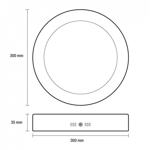 LED panel lampa 24W toplo beli  nadgradni ProstoLed paneli