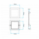LED panel ugradni kvadratni 6W dnevno svetloLed paneli LED panel ugradni kvadratni 6W dnevno svetloLed paneli
