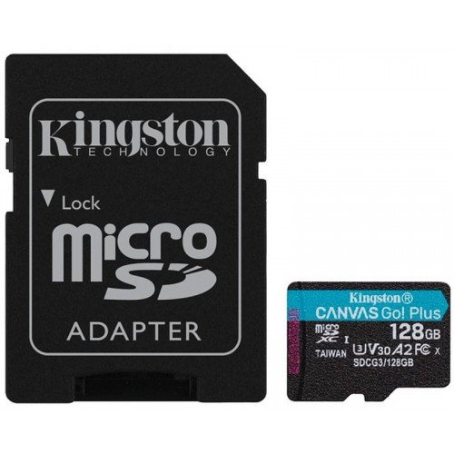 Memorijska kartica KINGSTON U3 V30 microSDXC 128GB + adapterHard disk za video nadzor