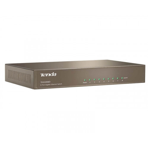 TENDA TEG1008D 8-Port Gigabit Desktop SwitchEthernet svičevi TENDA TEG1008D 8-Port Gigabit Desktop SwitchEthernet svičevi