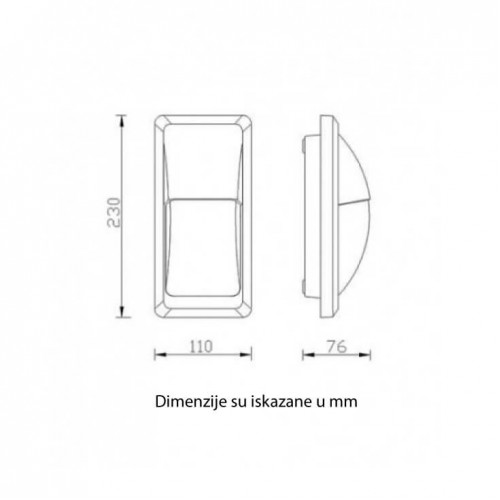 Zidna LED lampa 12W za spoljnu upotrebuLed spoljna rasveta Zidna LED lampa 12W za spoljnu upotrebuLed spoljna rasveta