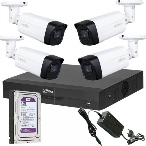 Komplet za video nadzor sa 4 bullet kamere, snimačem i HDDKompleti za video nadzor