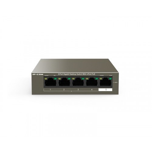 IP-COM G1105P-4-63W 5-Port Gigabit Desktop Switch with 4-Port PoEEthernet PoE svičevi
