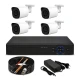Komplet video nadzora 4 kamere i 4-kanalni DVR Full HD 2MP