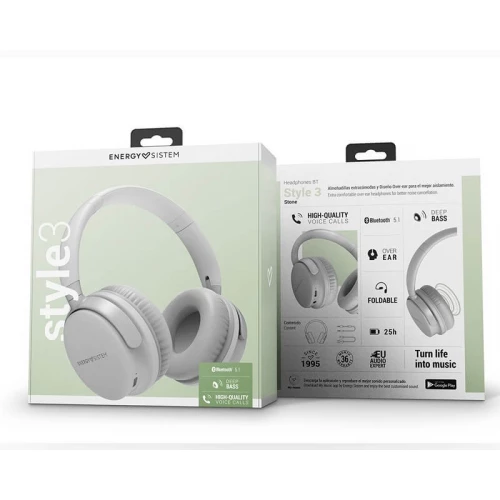 Bežične slušalice ENERGY SISTEM Style 3 Stone bež - Slušalice Bežične slušalice ENERGY SISTEM Style 3 Stone bež - Slušalice