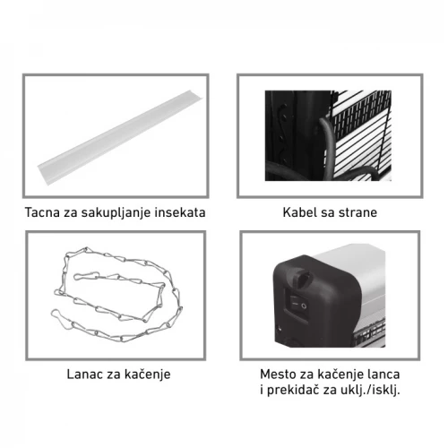 Električna zamka za insekte 2x10W - Ostala oprema Električna zamka za insekte 2x10W - Ostala oprema