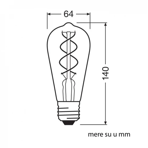 Filament LED sijalica toplo bela 4W OSRAM E27 - Led sijalice