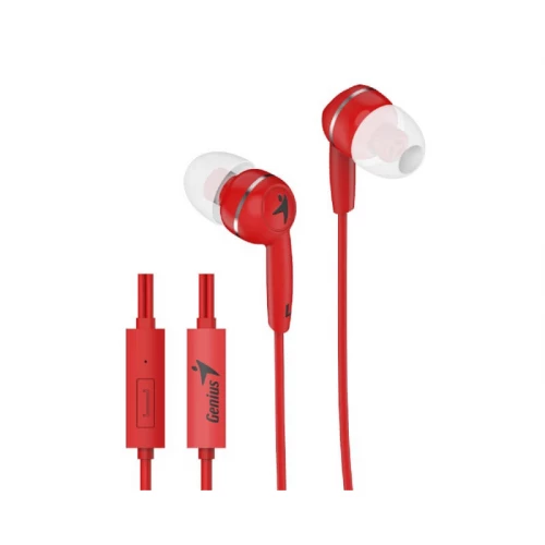 GENIUS HS-M320 slušalice sa mikrofonom crvene - Slušalice GENIUS HS-M320 slušalice sa mikrofonom crvene - Slušalice
