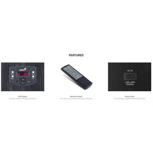 GENIUS SW-HF5.1 4500 v2 crni zvučnici - Zvučnici GENIUS SW-HF5.1 4500 v2 crni zvučnici - Zvučnici