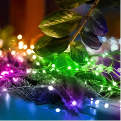 HOME ML20/M lampice za jelku 20 RGB LED dioda 1.9 m, baterijske