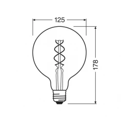 LED filament retro sijalica toplo bela 4W OSRAM
