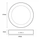 LED nadgradna panel lampa 18W toplo bela - LED nadgradna panel lampa 18W toplo bela -