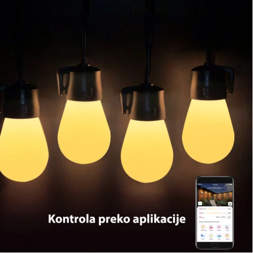 LED svetleći niz 15m, 15 sijalica - Led spoljna rasveta LED svetleći niz 15m, 15 sijalica - Led spoljna rasveta