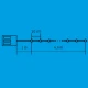 Lampice za jelku sa 50 belih LED dioda -