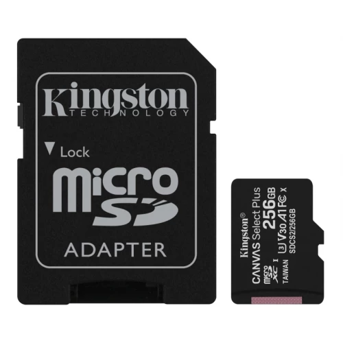 Memorijska kartica A1 MicroSDXC 256GB KINGSTON - Hard disk za video nadzor Memorijska kartica A1 MicroSDXC 256GB KINGSTON - Hard disk za video nadzor