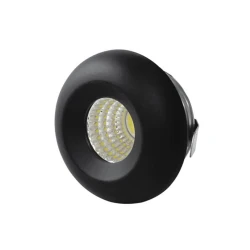 PROSTO ugradna LED lampa 3W dnevno svetlo crna LUG-3320/BK-3/W 250lm