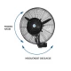 PROSTO zidni ventilator sa raspršivačem 9 l - Ostala oprema PROSTO zidni ventilator sa raspršivačem 9 l - Ostala oprema