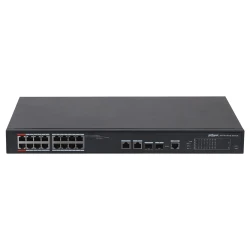 Dahua PFS4218-16ET-240-V3 managed PoE svič 16 portova sa gigabitnim uplinkom i SFP, 240W