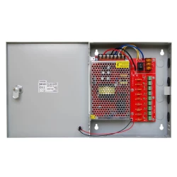 Razvodni orman sa napajanjem 12V 120W za video nadzor PS-120-12CCTV, 9 kanala