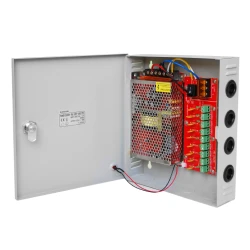 Razvodni orman sa napajanjem 12V 120W za video nadzor PS-120-12CCTV, 9 kanala