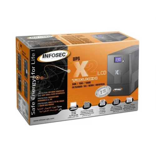 UPS INFOSEC X2 LCD TOUCH 1000 FR/SCHUKO - Pretvarači napona UPS INFOSEC X2 LCD TOUCH 1000 FR/SCHUKO - Pretvarači napona