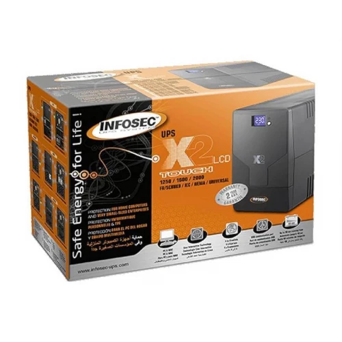 UPS INFOSEC X2 LCD TOUCH 1250 FR/SCHUKO - Pretvarači napona