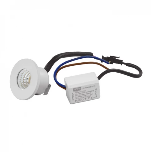 Ugradna LED lampa 3W toplo bela beli - Led spotovi