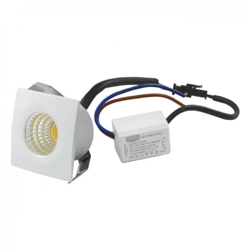 Ugradna LED lampa 3W toplo bela kocka - Led spotovi Ugradna LED lampa 3W toplo bela kocka - Led spotovi