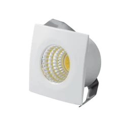 Ugradna LED lampa PROSTO 3W toplo bela, kvadratna, COB 250lm
