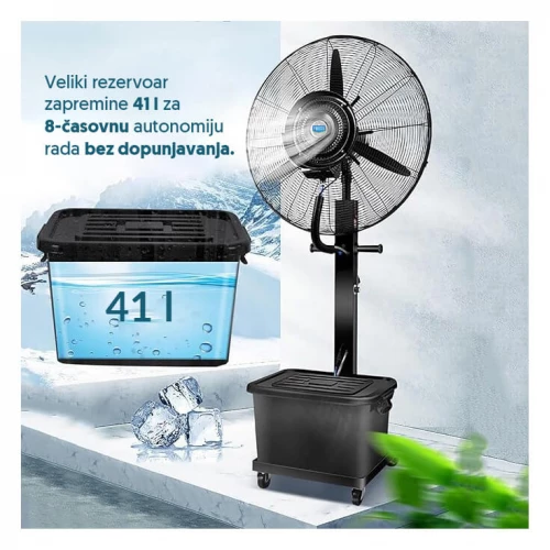 Ventilator sa raspršivačem 41 l Prosto - Ostala oprema Ventilator sa raspršivačem 41 l Prosto - Ostala oprema