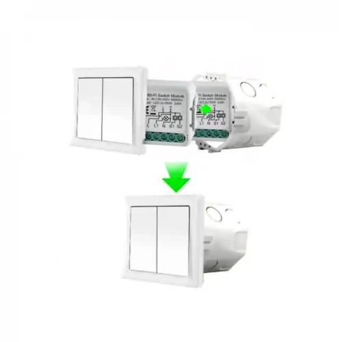 Wi-Fi smart prekidač-modul, 2x10A - Ostala oprema Wi-Fi smart prekidač-modul, 2x10A - Ostala oprema